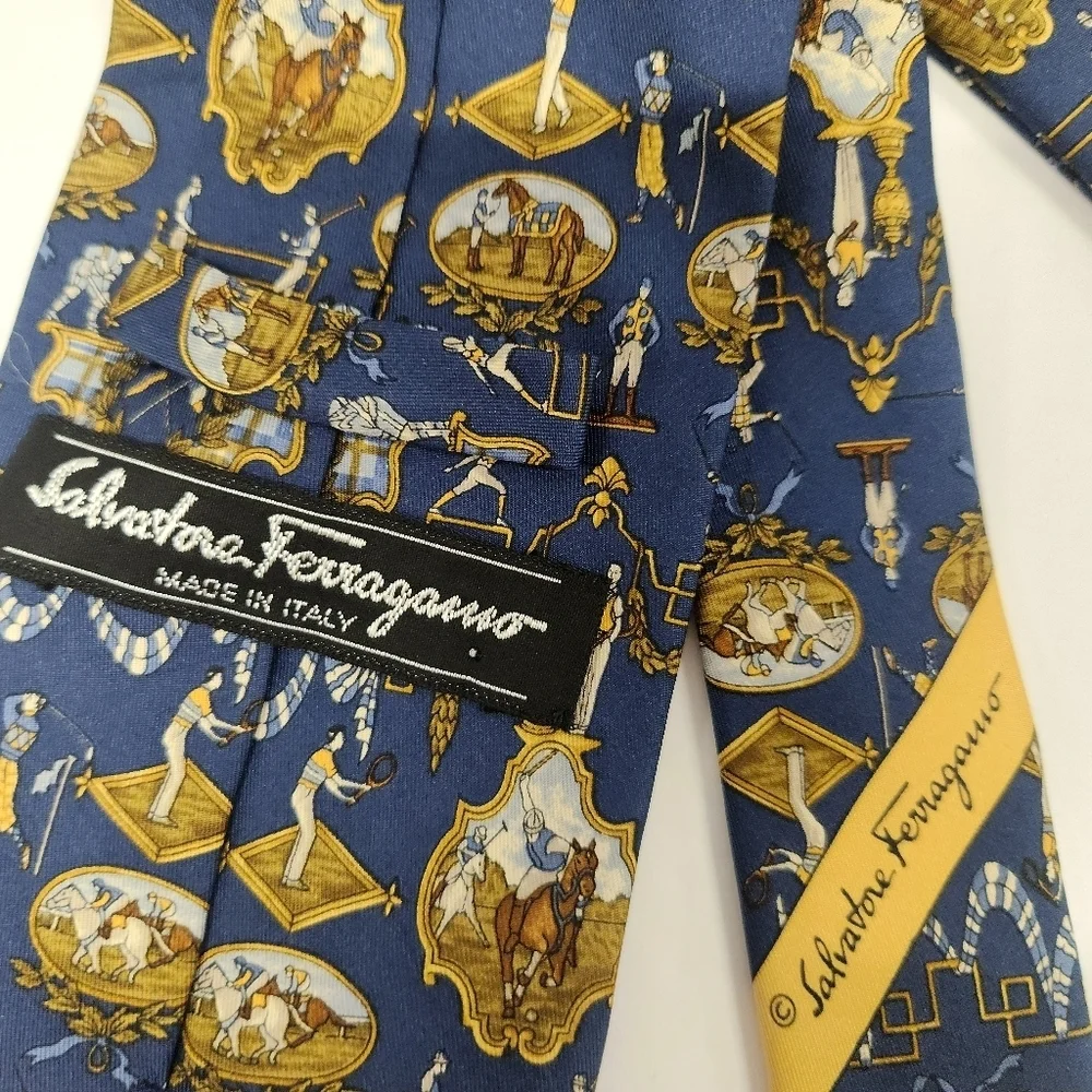 Ferragamo silk‎ tie New